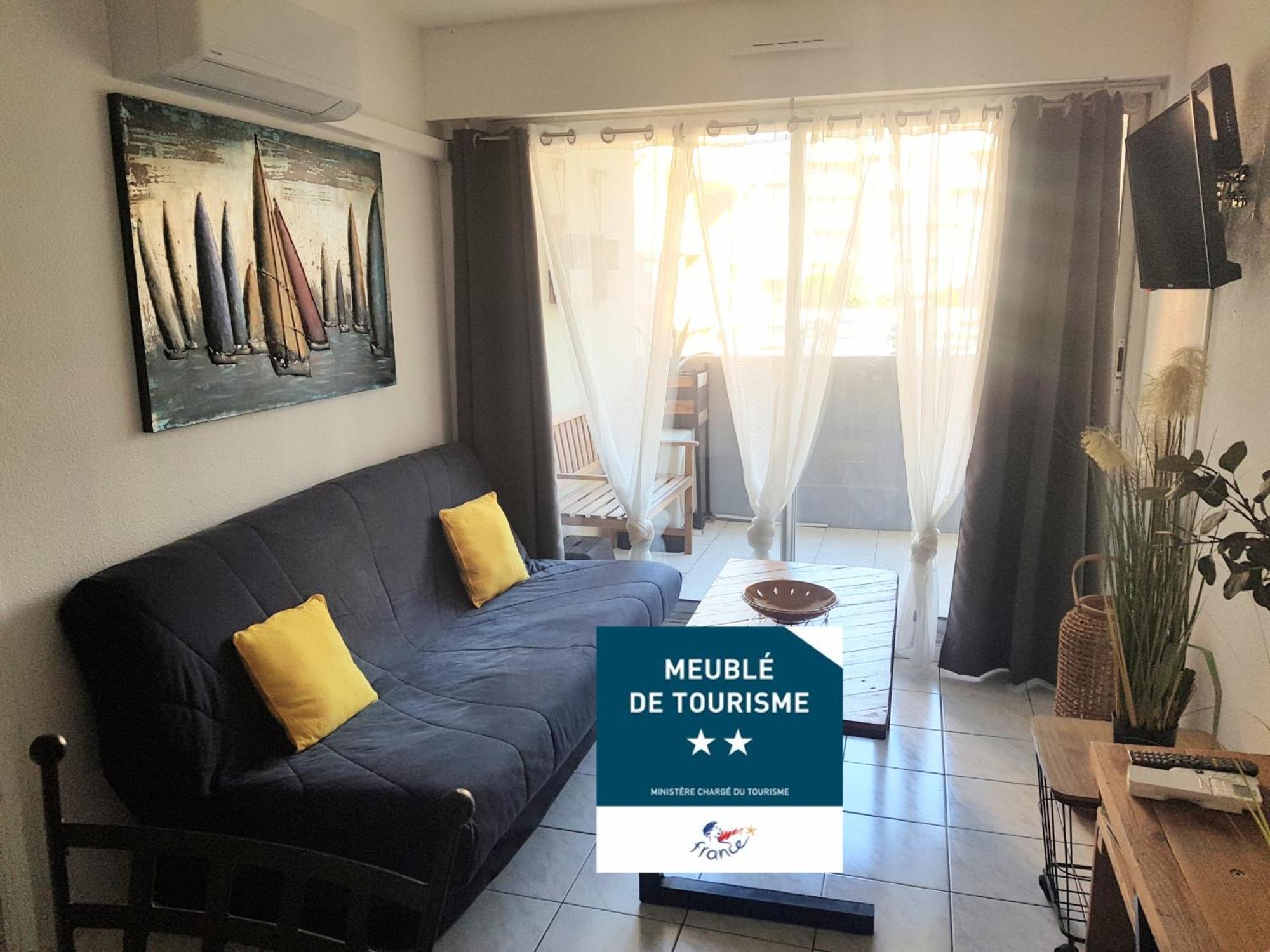 Le Venizio - Classe 2 Etoiles - T2 Climatise, Avec Terrasse, Parking, Pret De Velos, 10 Minutes A Pied Gare Et Centre Ville Sète Buitenkant foto